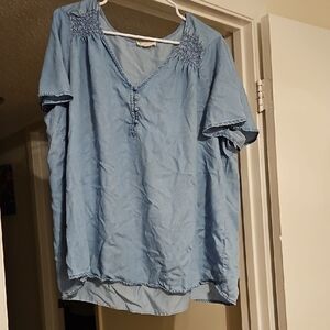 Jane and Delancey Light Blue Blouse